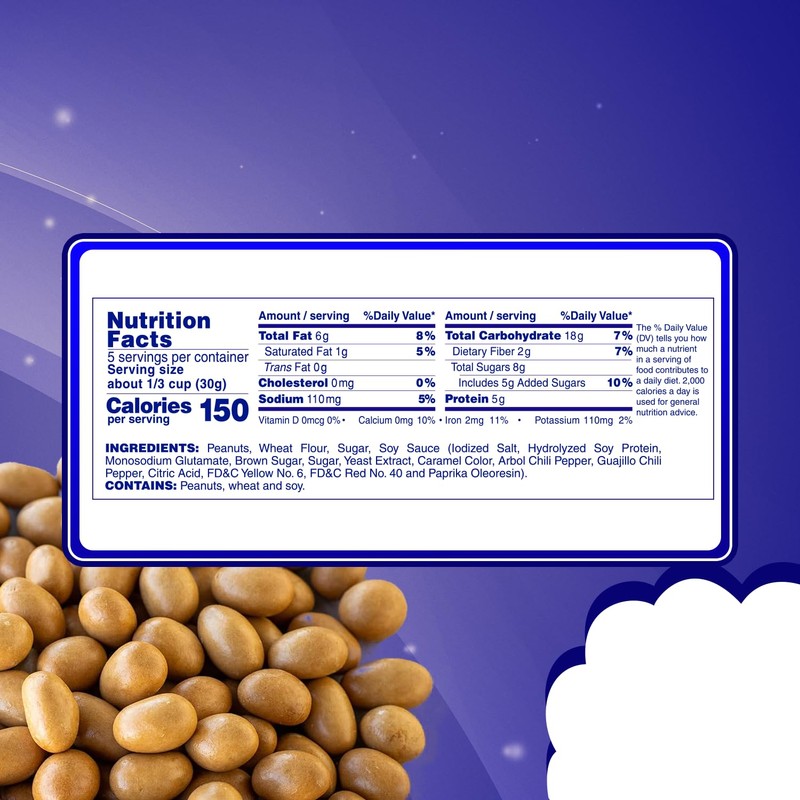 Manzela Japanese-Style Peanuts Bags | Crunchy Oven-Baked Shell with Wheat