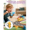 Inspireyes Dinosaur Toys Cars with Walkie Talkies for Kids, Rechargeable