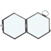 Joyzan Hanging Glass Photo Frame, Hexagon Wall Hanging Picture Artwork