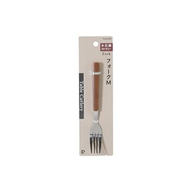 Pearl Metal Fork Size B-5695 Length 6.1 x Width 0.8 inches (15.5 x 2 x 2 cm) Cutlery Wood Grain