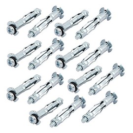sourcingmap 15pcs M4x38mm Expansion Bolt Sleeve Anchor for 10mm-16mm Hollow Wall