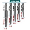 Treki Screw Extractor Drill Bit Set，10pcs 1/4" Hex Shank Easy
