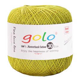 golo Crochet Thread Size 30 Yarn for Hand Knitting Lace Yarn Crochet Yarn for Crocheting