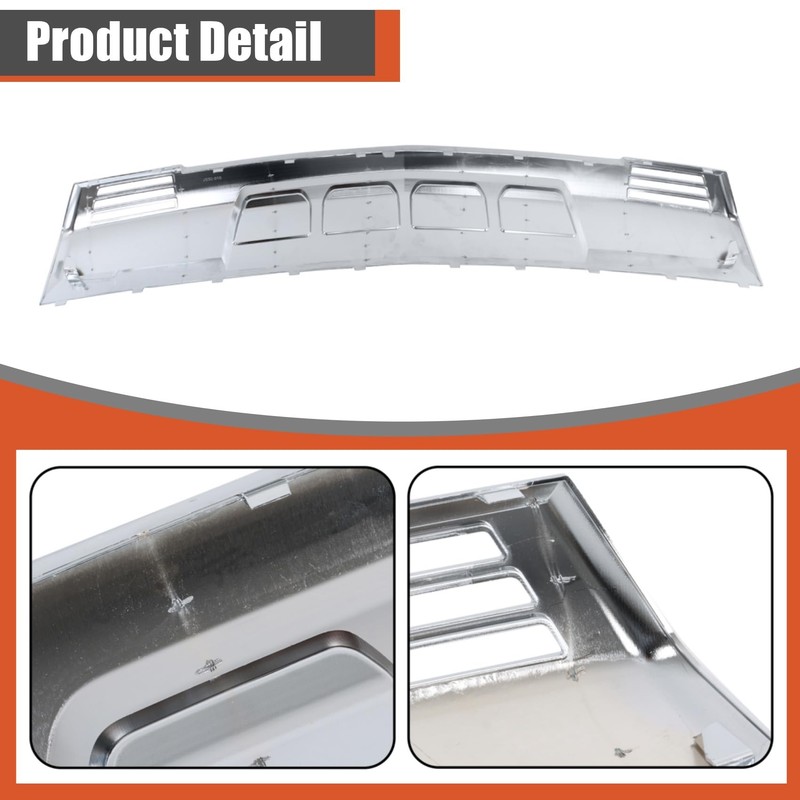 labwork Front Bumper Lower Valance Skid Plate Chrome without Hole
