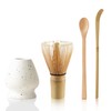 Matcha Tea Set with Bamboo Matcha Whisk and Spoon, Ceramic