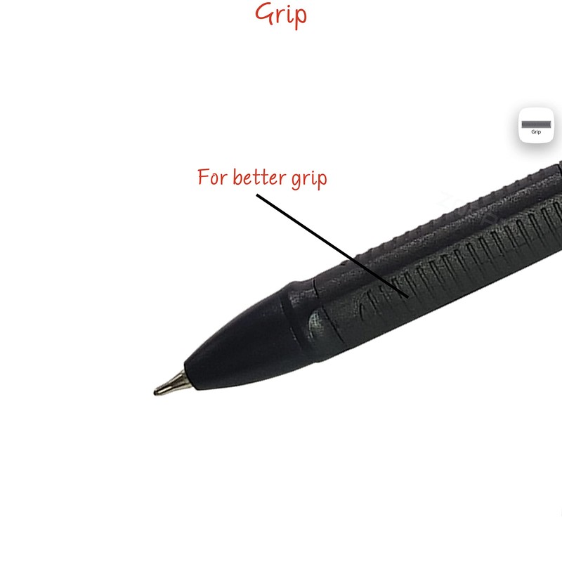 TriadRT Retractable Ballpoint Pens, BLACK, Fine Point (0.7mm), Pack of