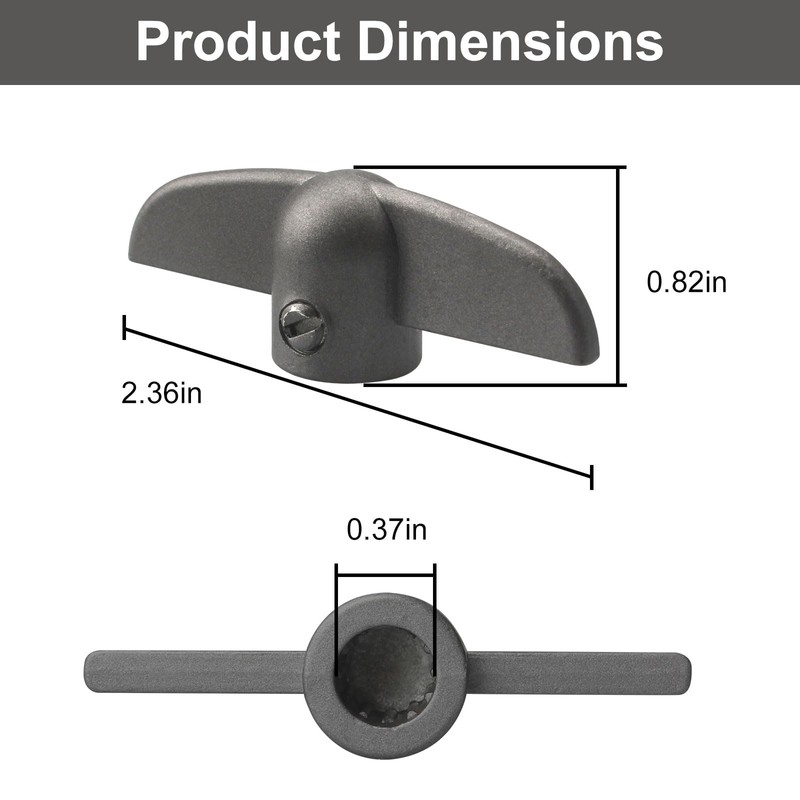 VIDABTE T-Handle Crank for Andersen Casement Windows, 3/8 in Tee