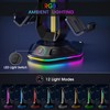 Luckit Gaming Headphones Stand, RGB Headset Stand with 12 Light
