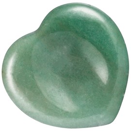 Nupuyai Green Aventurine Thumb Stone Worry Stone Heart Gemstone Massage Stone Palm Stone for Reiki Healing