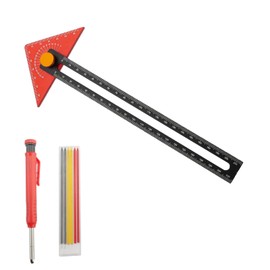 oupados Steel Ruler,T Bevel Blade Ruler,Adjustable Angle Sliding T-Square for DIY, Carpenter, Architect,Woodworking,Furniture Making