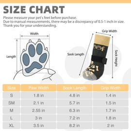 KOOLTAIL Non-slip dog socks, double-sided handles, Woof dog socks for licking to prevent scratches on hardwood surfaces, outdoor dog shoes and paw protection for small, medium and large