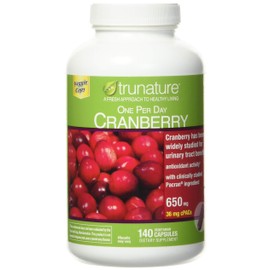 trunature Cranberry 650 mg, 140 Vegetarian Capsules