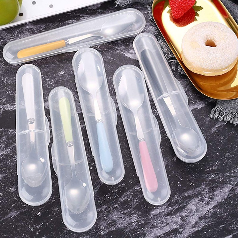 Goeielewe Grapefruit Spoons with Round Serrated Edges for Citrus Kiwi