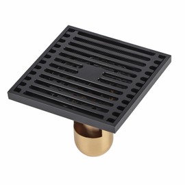 Floor Drain Highgrade Antique Shower Drain with Filter for Kitchen Bathroom Balcony Black(Deep Water Type )