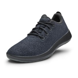 Allbirds Women’s Wool Runner Mizzles Water-Repellent Breathable Casual Walking Sneakers Made with Eco-Friendly Merino Wool - Natural Black (Natural Black Sole) - 7 Medium