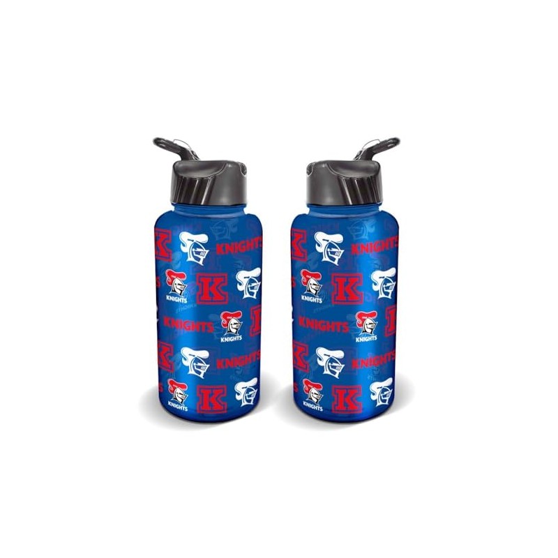 Newcastle Knights NRL Rugby League Flip Drink Water Bottle 1L