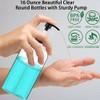 Empty Plastic Pump Bottles Dispenser 4 Pack 16oz/500ml Portable Clear