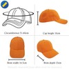True Heads Plain Orange Adjustable Baseball Cap