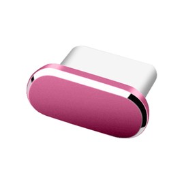 ALLVD Type C Cap Connector Cover Ultra Durable Protective Dustproof Cover Charging Port Connector Dust Plug Pack of 4 (Pink)