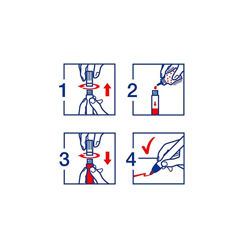 edding T 25 refill ink permanent marker - pink -