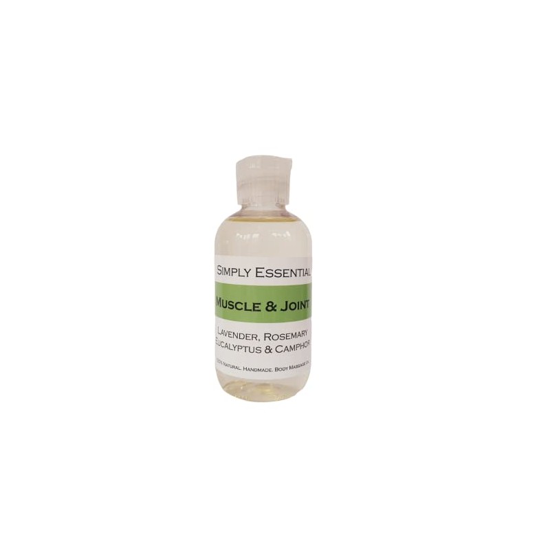 Simply Essential Muscle and Joint Massage Oil with Lavender, Rosemary,