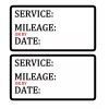 OwnTheAvenue Service Maintenance Oil Change Interval Mechanic Shop Sticker Decal