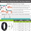 Rinfit Women's Silicone Wedding Rings. U.S. Design Patent (size 6,