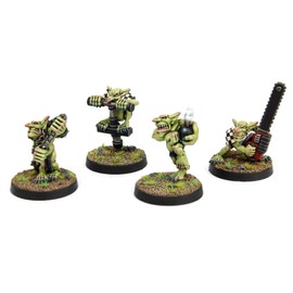 War World Gaming Gutrot Greenskins – Goblin Special Star Players x 4-28mm Scale Fantasy Football Miniature Mini Figure Blood Bowl Paintable Collectible Painting
