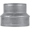 VezoWorks 5" to 4" Inch Duct Pipe Adapter - Galvanized
