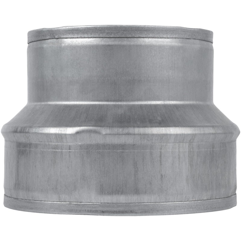 VezoWorks 5" to 4" Inch Duct Pipe Adapter - Galvanized