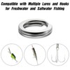 Alwonder 100 Pack Fishing Split Rings Stainless Steel Lure Rings,