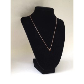 Unbranded Unique Trending Small Tiny Infinity Circle of Love Pendent Rose Gold 18k Plated