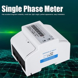 Einphasiger Stromzähler, 35-mm-Standard-DIN-Schieneninstallation, Einphasiger Zähler, 4P Einphasiger Energiezähler, S- und U-Typ-Verkabelungsoptionen, mit Verl