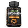 Organic Ashwagandha Capsules 1200mg - Boosted with 1000mg of Organic