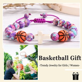 EPVIDO Basketball Gifts for Teen Girls Basketball Bracelet Birthday Christmas Graduation Easter Stocking Stuffer