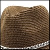 White Fang CZ184 Hat, Medium Folding Hat, Straw Brim Hat,