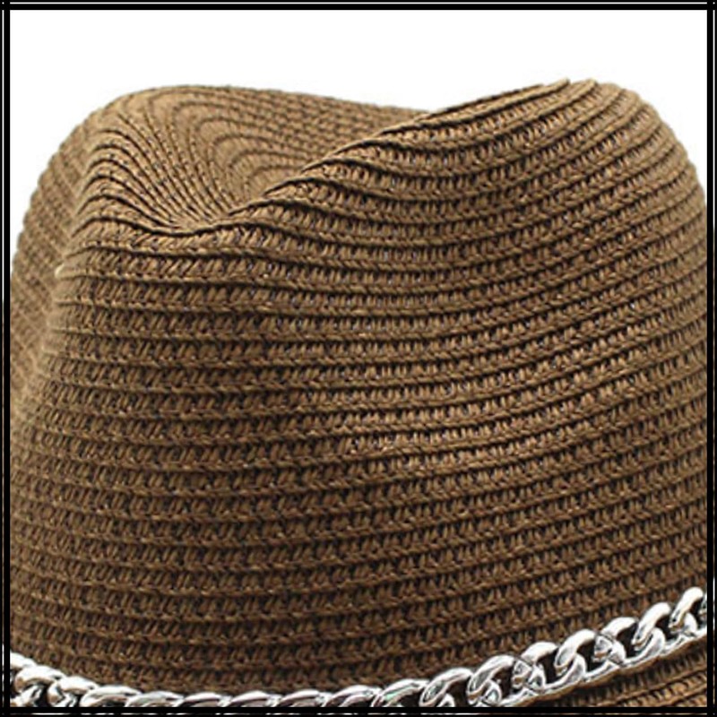 White Fang CZ184 Hat, Medium Folding Hat, Straw Brim Hat,