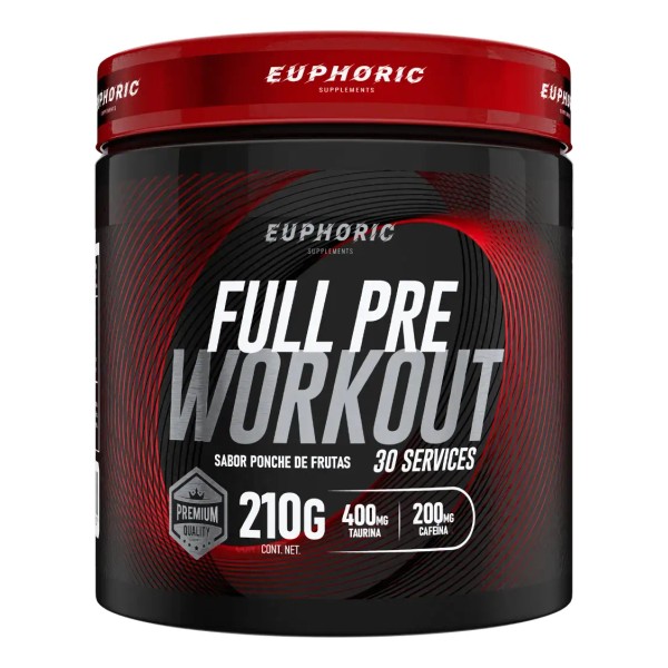 Full Pre Workout Euphoric 210g 30 Servicios Pre Entreno Con