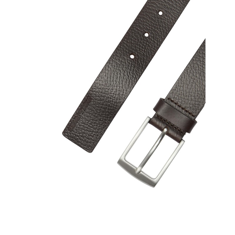 JACK & JONES Men's Jacstockholm Leather Belt Noos, Black coffee