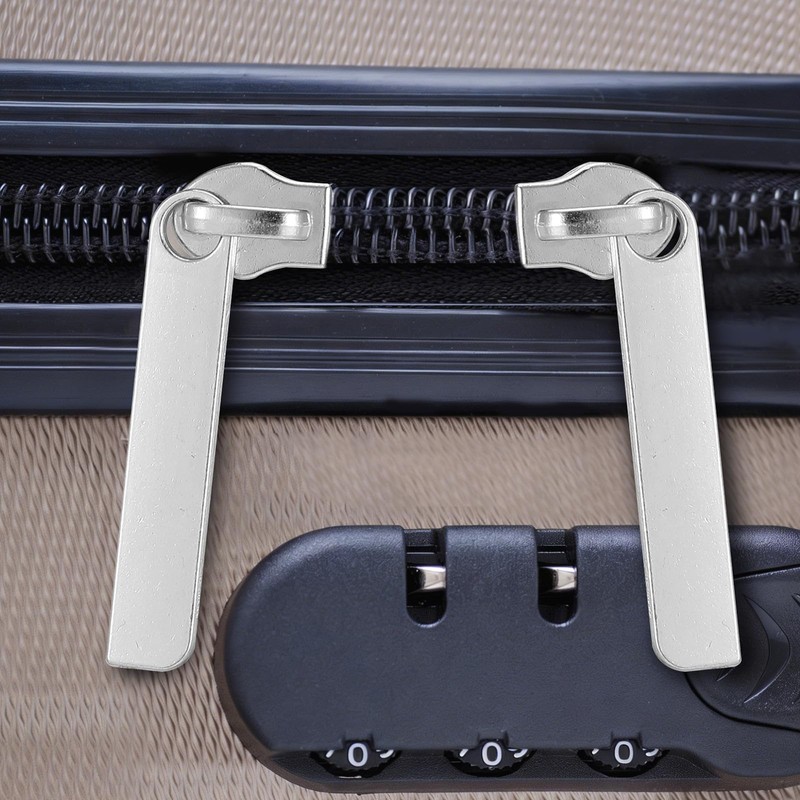Homoyoyo 10pcs Nylon Detachable Zipper Pulls Double Layer Luggage Hole