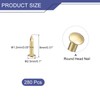 uxcell 280Pcs Small Tiny Nails 1.2x8mm(DxL) Tiny Brass Nails Hardware