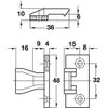 Push in Plinth Fasteners Fittings Press Fit Panel Clips x4