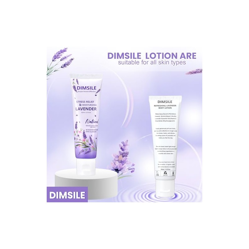 Loción corporal de viaje con lavanda, paquete de 100 unidades,