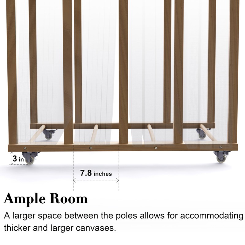 UNZERO Art Storage Rack, Art Canvas Storage, Art Drying Rack,