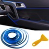 Car Interior Trim Strips,Universal 9.8 ft Car Electroplating Decoration Styling