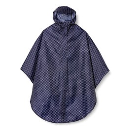 Kajimeiku Women's Rain Poncho, Cycle Poncho, Can Cover Up to Bicycle Basket, dots