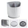 Rotating Utensil Holder Multiple Compartments Plastic Kitchen Counter Knife Chopstick