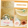 OSALADI 8pcs Tiny Rattan Hand Baskets Mini Picnic Baskets for