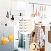 Ezranova Hanging Tea Towels Clip, 5 Pcs Brackets-Braided CottonTowel Clips
