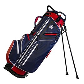 Club Champ Waterproof Stand Golf Bag, Red/White/Blue (JR988)